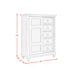 Whit-Ash 5-Drawer Door Chest in Light Grey - Maxx Save 