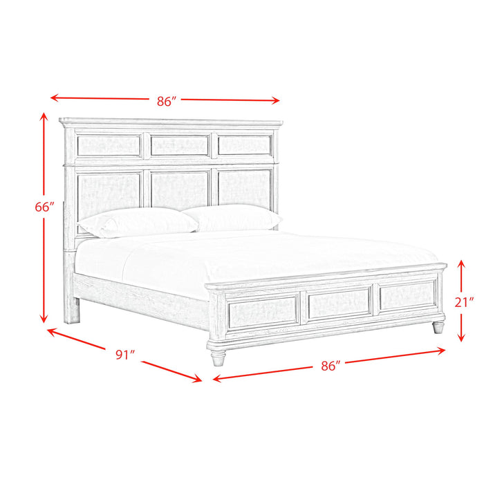 Whit-Ash Panel Bedroom Set - Maxx Save 