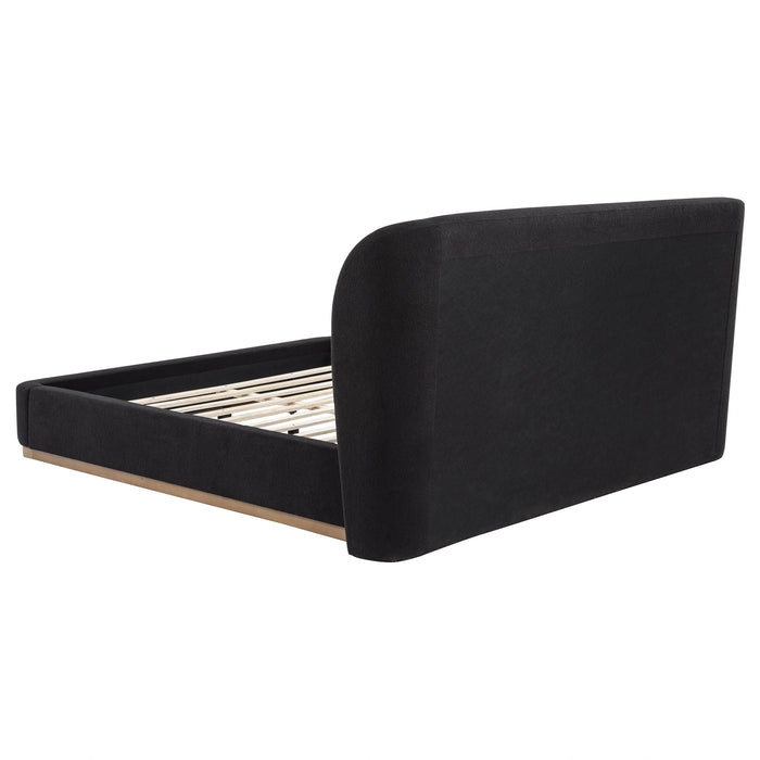 Blaire Upholstered Wingback Platform Bed