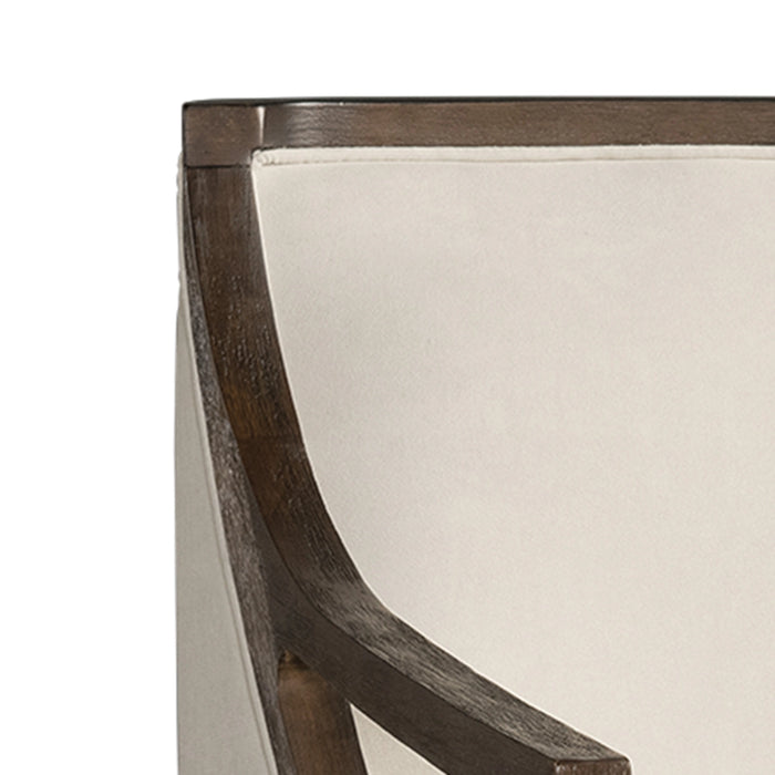 Hopkins Chair w/Brown Arm Columbia Natural(ISTA 3)
