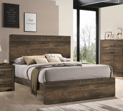 Elements International Bailey King Panel Bed in Warm Walnut BY500KB image