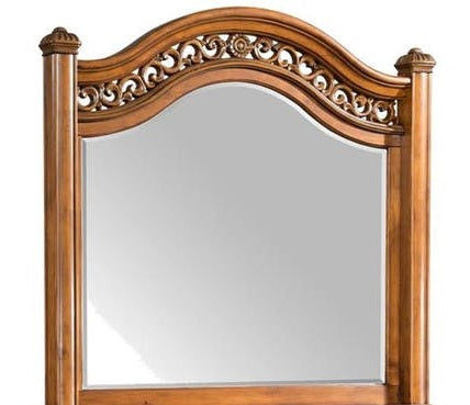 Elements International Barkley Square Mirror in Oak image