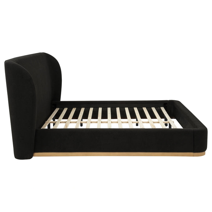 Blaire Upholstered Wingback Platform Bed