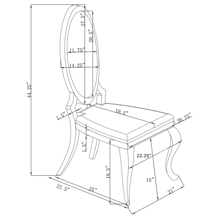 Antoine 5 Pc Dining Set