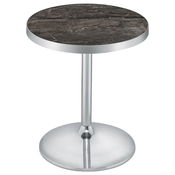 Cazen Round Pedestal Side Table