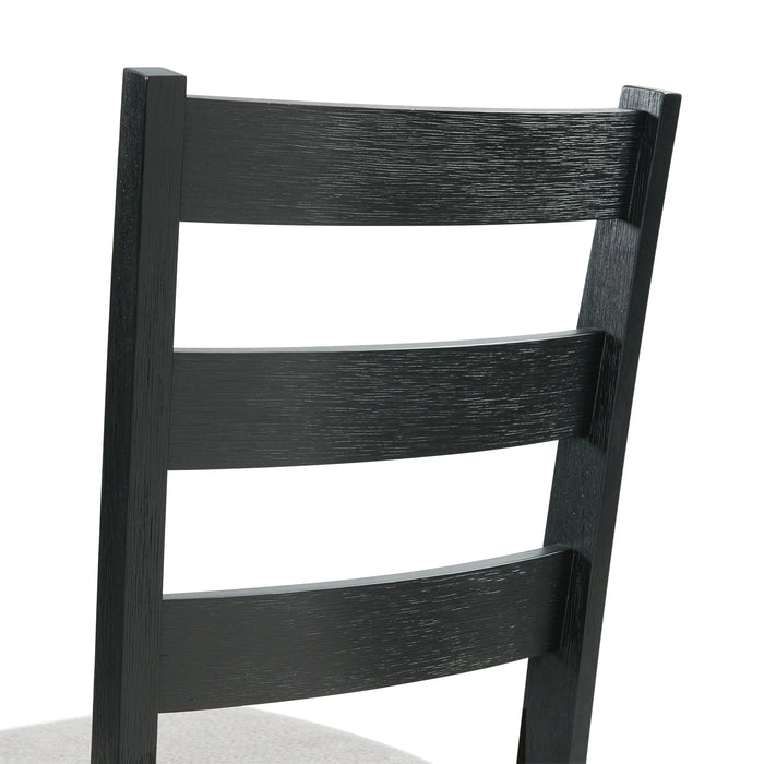 Martin 6 PC Dining Set (Black Base)