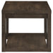 Pavone Open-Shelf Coffee and End Table Set - Dark Rustic Mango 2-Piece Set