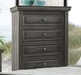 Elements International Condesa Grey 5 Drawer Chest in Gray image