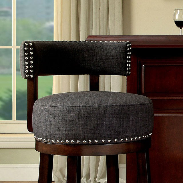 LYNSEY Dark Oak/Gray 29" Bar Stool image