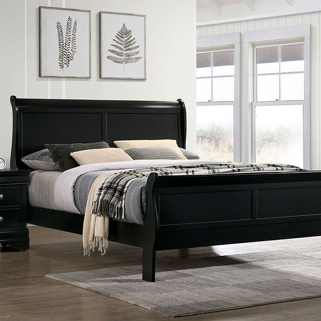 Louis Philippe Full, Twin, Full, & King Bed Black, Grey, Brown & White - Maxx Save 