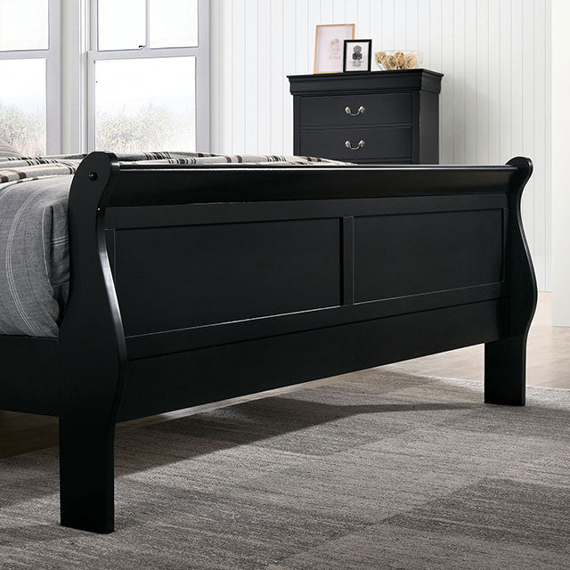 Louis Philippe Full, Twin, Full, & King Bed Black, Grey, Brown & White - Maxx Save 