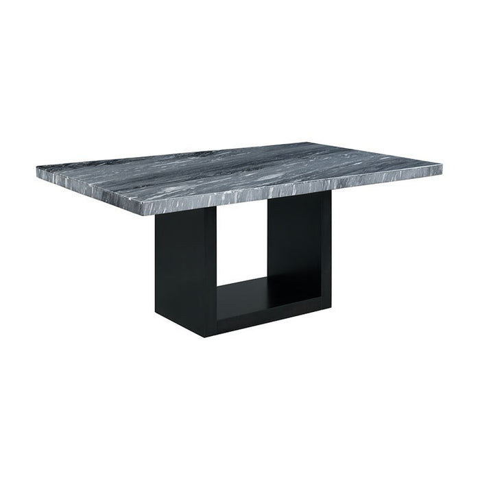 Elements International Valentino Dining Table in Grey/Black image