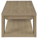 Pavone Open-Shelf Coffee and End Table Set - Latte 2-Piece Set