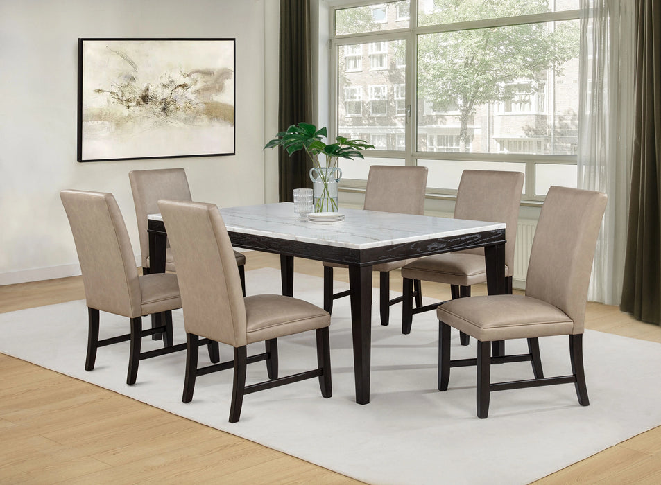 Averill Marble Top Dining Set