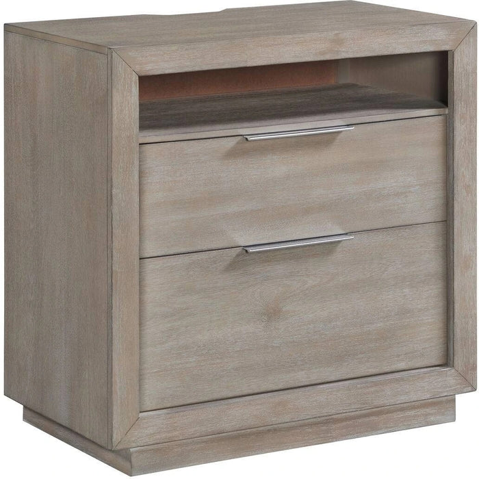 Elements International Arcadia Nightstand in Grey