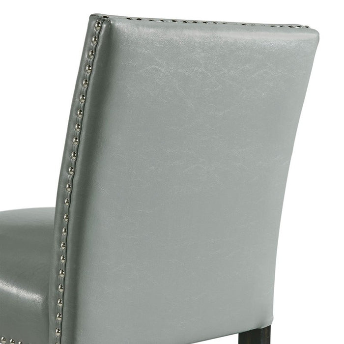 Elements International Meridian Counter Height Chair (Set of 2) in Grey