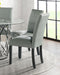 Elements International Merlin Meridian Side Chair (Set of 2) in Grey image