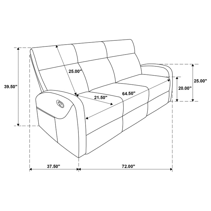 Hamilton Manual Reclining Sofa