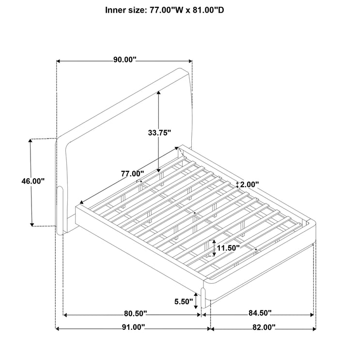 Baldacci Upholstered Platform Bed
