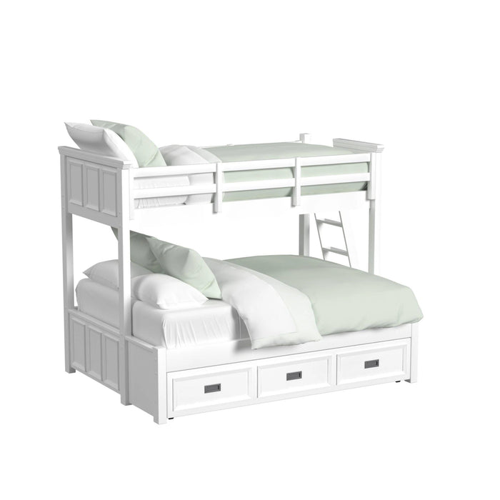 Hampton Kids Over Bunk with Ladder and Trundle Bedroom Set