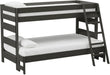 Elements International Cali Kids Twin over Full Bunk Bed with Ladder in Sleek Gray image
