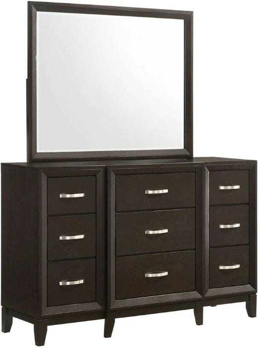 Elements International Beaumont Youth Mirror in MerlotR