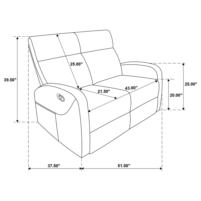 Hamilton Manual Reclining Loveseat