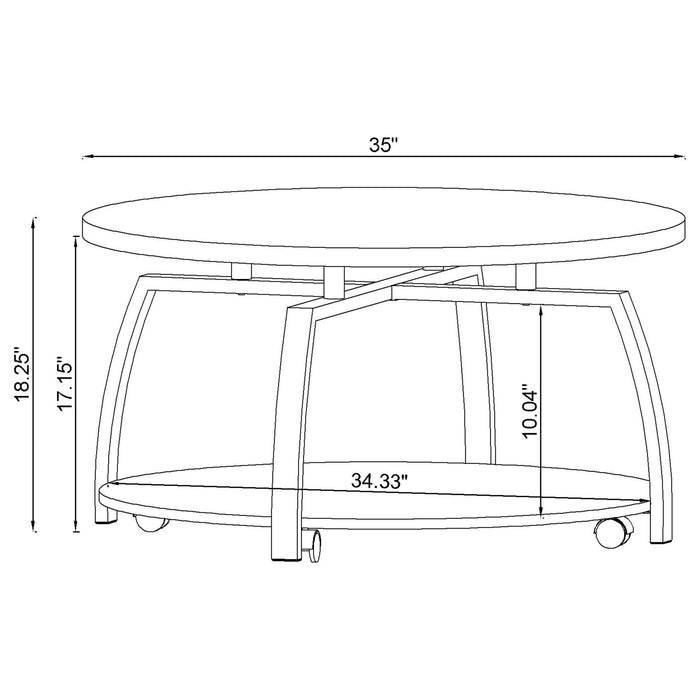 Dacre Round Coffee Table Set