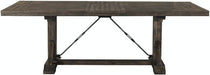 Elements International Finn Rectangular Dining Table in WalnutC image