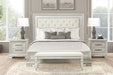 Stella Mia E.King & Queen Bed White & White - Maxx Save 