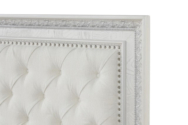 Stella Mia E.King & Queen Bed White & White - Maxx Save 