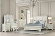 Stella Mia E.King & Queen Bed White & White - Maxx Save 
