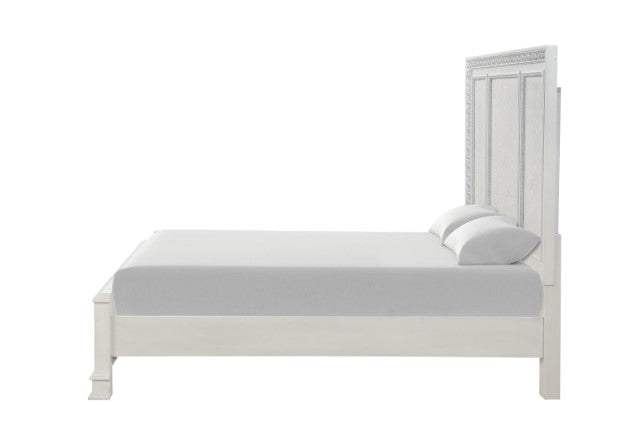Stella Mia E.King & Queen Bed White & White - Maxx Save 