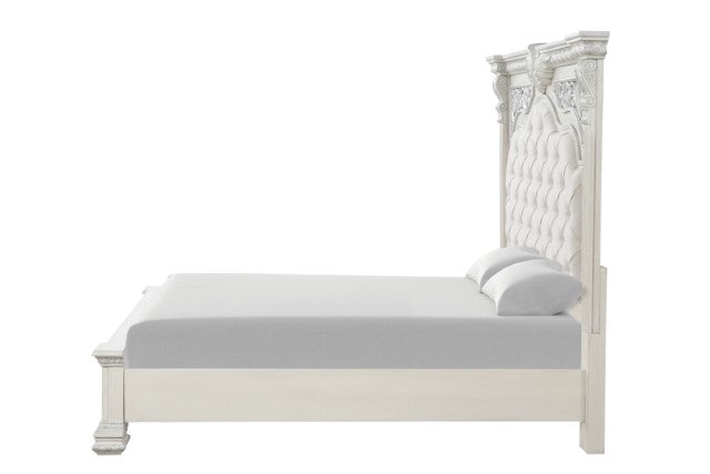 Promenade E.King & Queen Bed Brown & White