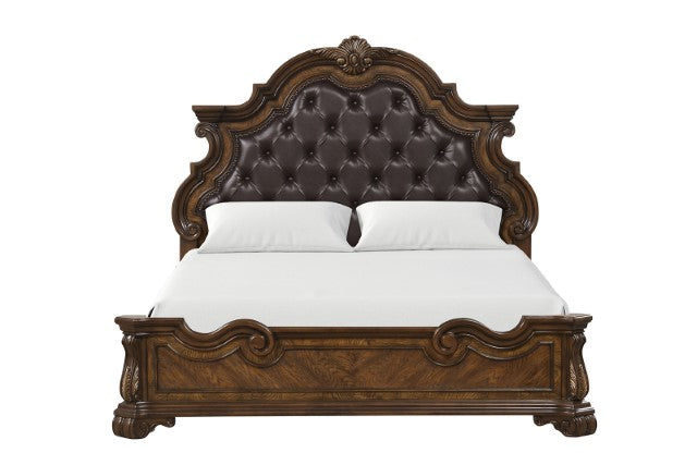 Leovanni 4 Pc Queen Bedroom Set Brown - Maxx Save 