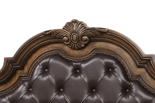 Leovanni 4 Pc Queen Bedroom Set Brown - Maxx Save 