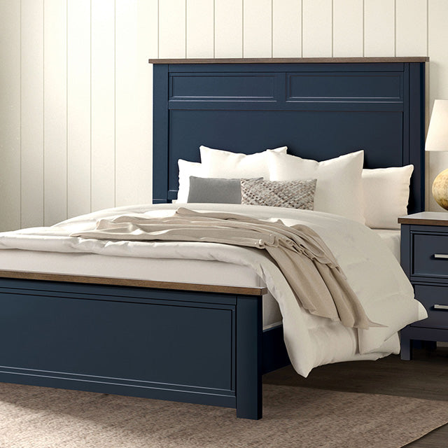 Pinetop 4 & 5 Piece Twin Bedroom Set White & Blue - Maxx Save 