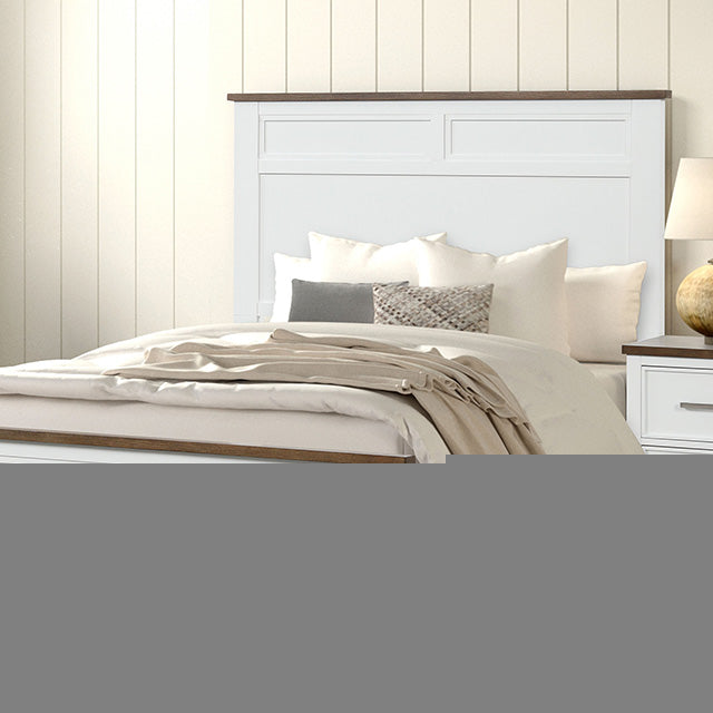 Pinetop Twin & Full Bed White & Blue