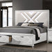 Emmeline 4 & 5 Piece Queen Bedroom Set Gray & White - Maxx Save 