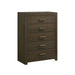 Elements International Hendricks Youth Chest in Brown Grey image