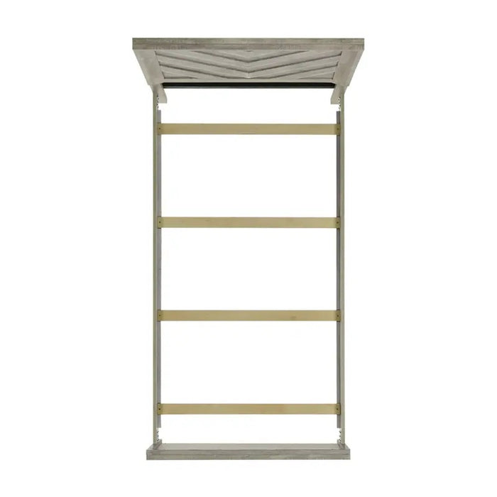 Elements International Ellen Twin Panel Bed in White EL700TB