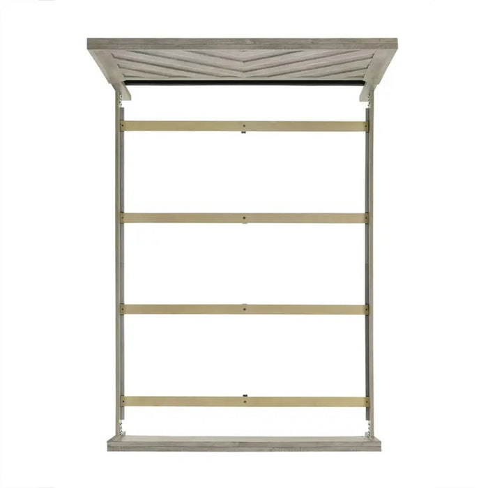 Elements International Ellen King Panel Bed in White