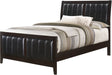 Elements International Lawrence Queen Panel Bed in Espresso Lacquer image