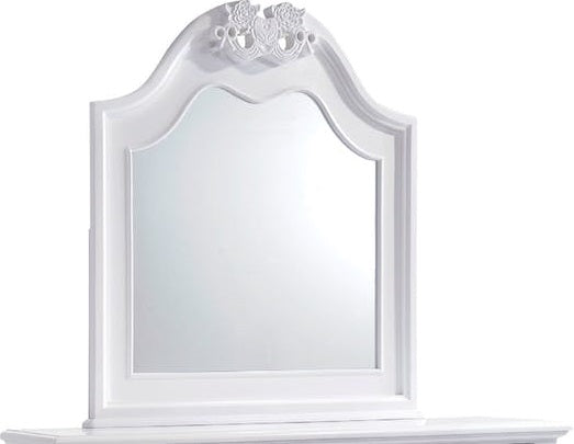 Elements International Alana Mirror in White Lacquer image