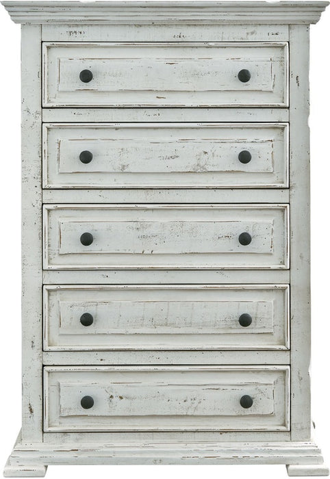 Elements International Olivia White 5 Drawer Chest image