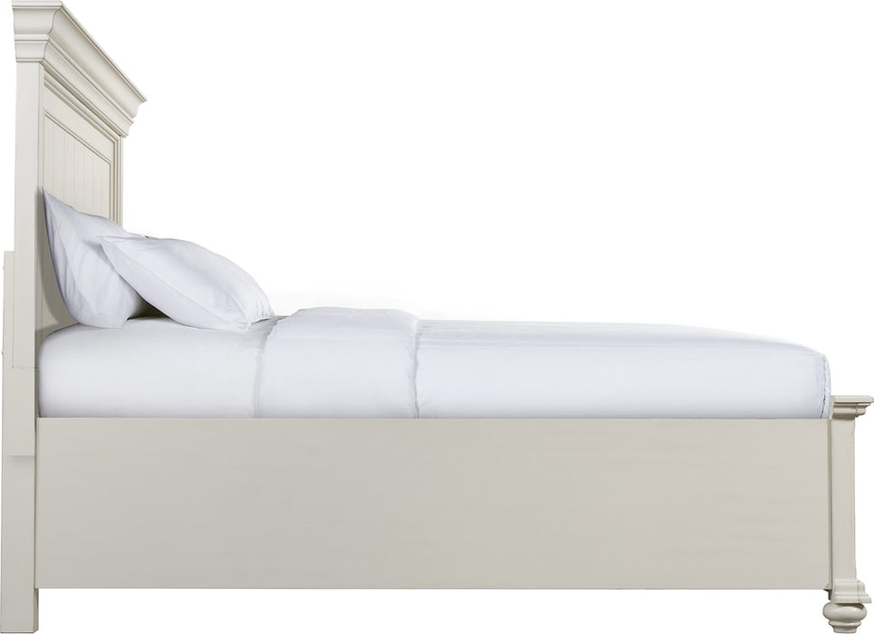 Elements International Slater Queen Storage Bed in White SR650QB