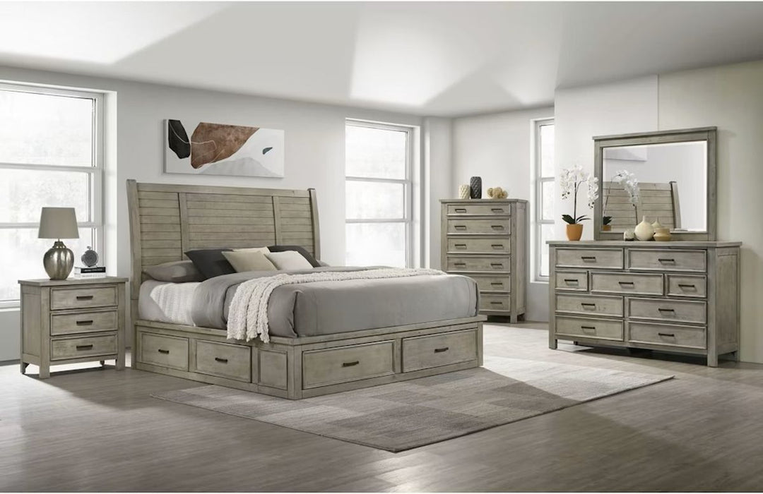 Elements International Sullivan Dresser in Drift Grey
