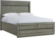 Elements International Zig King Storage Bed in Grey B.25263.QSB image
